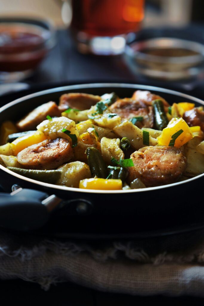 Flavorful pork curry dish from Sri Lankan kitchen