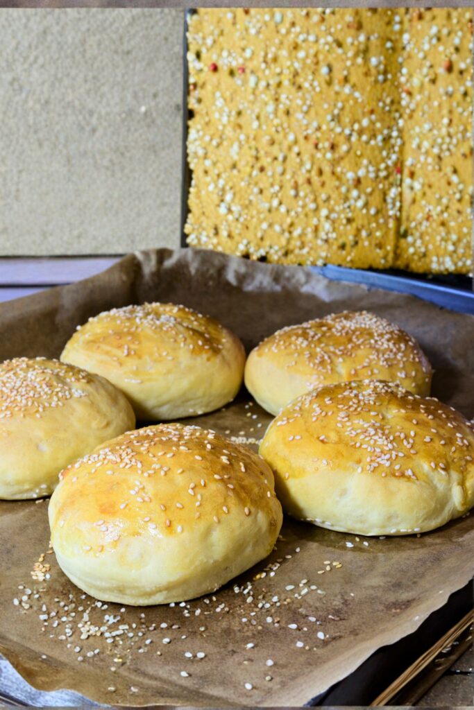 freshly baked chicken bun in Sri Lanka